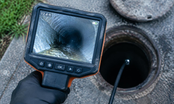 Drain inspection camera monitor